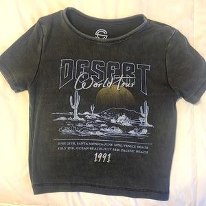 Charcoal Grey baby tee